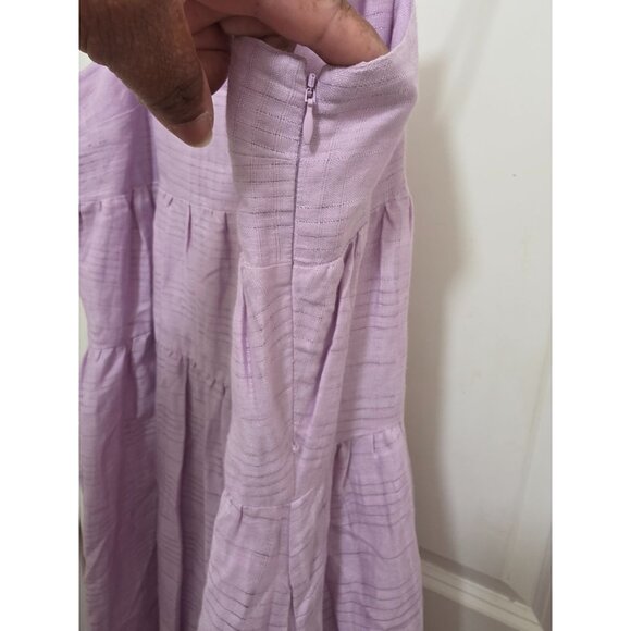 NWT Country Road Lavender Sleeveless Maxi Dress Spaghetti Straps & Tiered Design - Picture 7 of 10